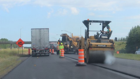 Un chantier routier assez particulier