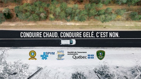 La Sûreté du Québec lance l’opération « Conduire chaud, conduire gelé c’est non! »