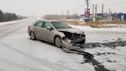 Collision entre deux véhicules à Montmagny