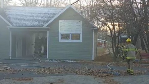 Incendie au parc Saint-Nicolas