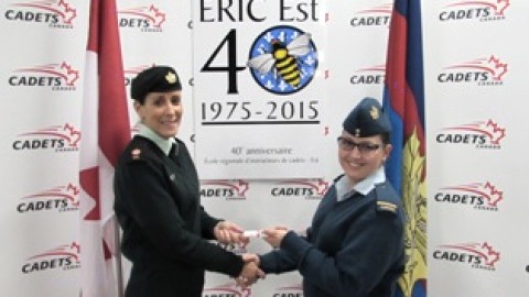 Graduée de l'École régionale des instructeurs de cadets