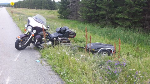 Accident de moto avec une blessée grave à Montmagny 