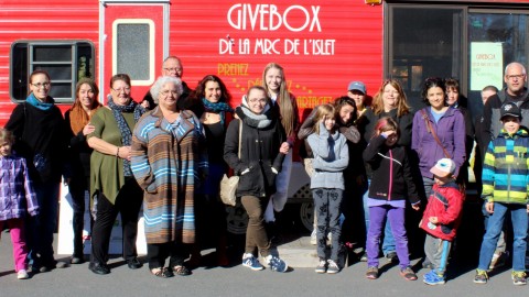 C’était l’ouverture officielle de la « Give Box » de la MRC de L’Islet