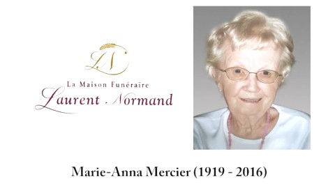 Marie-Anna Mercier (1919 - 2016) 