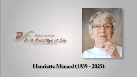 Henriette Ménard (1939 - 2025)