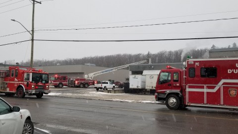 Début d’incendie chez Chabot Carrosserie à Montmagny