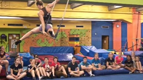 L'école du cirque de Québec a récemment accueillit des élèves de La Polyvalente La Pocatière