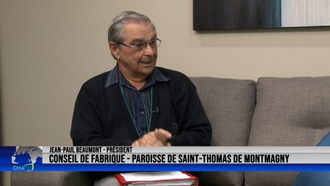 Entrevue - Jean-Paul Beaumont, président du Conseil de fabrique de la paroisse St-Thomas - 21 octobre 2021