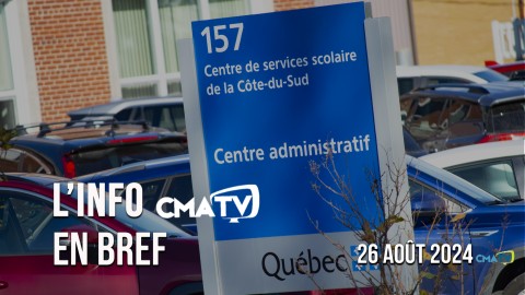 L'Info CMATV en bref du 26 août 2024