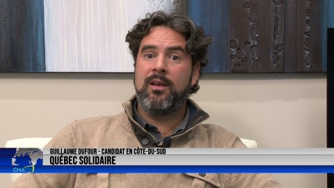 Entrevue - Guillaume Dufour, candidat de Québec solidaire dans Côte-du-Sud - 26 septembre 2022