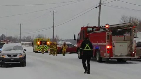 Collision entre deux véhicules à Cap-Saint-Ignace