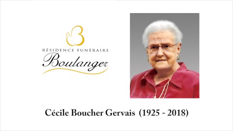 Cécile Boucher Gervais  (1925 - 2018)