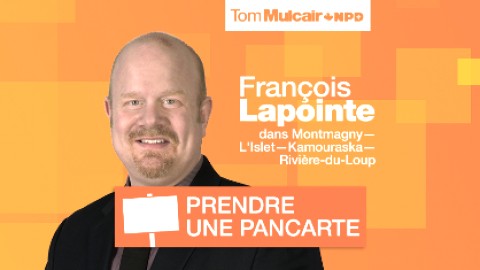 François Lapointe lance officiellement sa campagne électorale ce jeudi