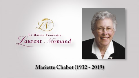 Mariette Chabot (1932 - 2019)