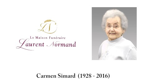 Carmen Simard (1928 - 2016)