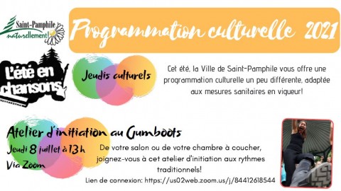 La programmation culturelle de Saint-Pamphile s’adapte au contexte de pandémie !