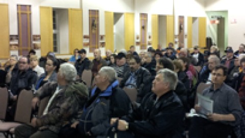 Forte mobilisation lors d'une assemblée publique à Saint-Pamphile