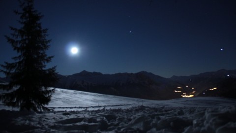 Randonnée en raquettes au clair de lune à Sainte-Anne-de-la-Pocatière