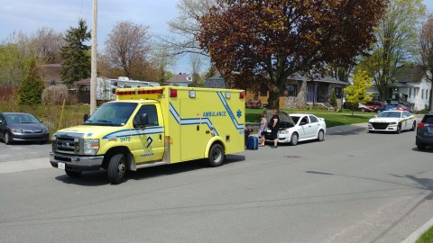 Accident avec blessé léger entre un vélo et une voiture à Montmagny