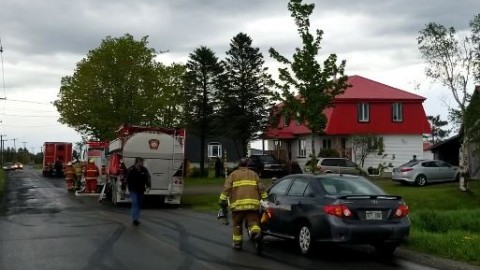 Début d’incendie à Saint-Pierre-de-la-Rivière-du-Sud