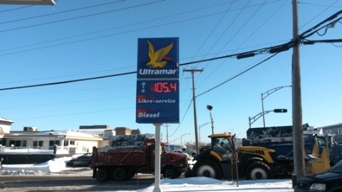 Le prix de l'essence baisse de 2 cents à Montmagny