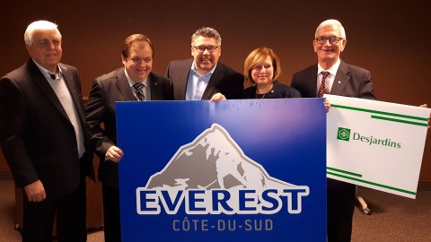 Desjardins devient un partenaire financier majeur de l’Everest de la Côte-du-Sud