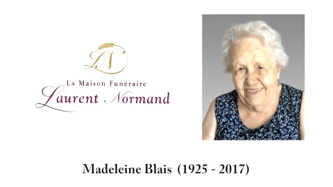 Madeleine Blais (1925 - 2017)